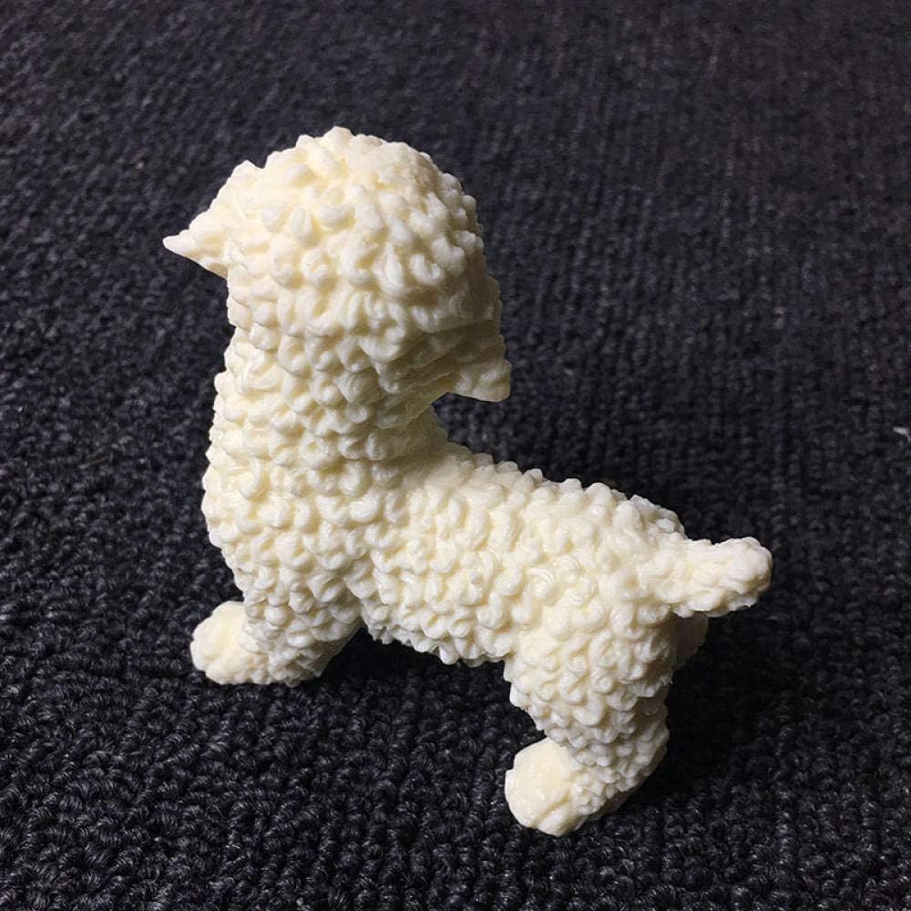 Statues for Home Decor Sculptures Teddy Pet Dog Miniature Model Animal Sculpture Home Living Room Bedroom Desktop Decorations Car Decoration Small Gifts