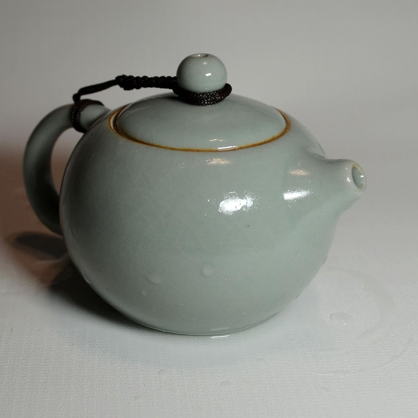 Yxhupot Teapot 6oz Ru Kiln China Xishi Pot Blue Agate Glaze Gongfu Tea Loose