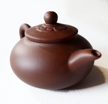 Teapot 5.5oz Yellow Clay Zisha 150ml Chinese YiXing Tea Pots Zini Shipiao Style Luck Cloud LId