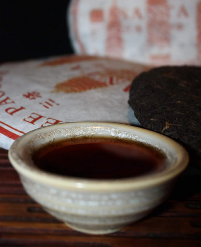 Three Pagodas Puerh Tea (150 cups) Pu-erh Tea Cake (12.6ounce)