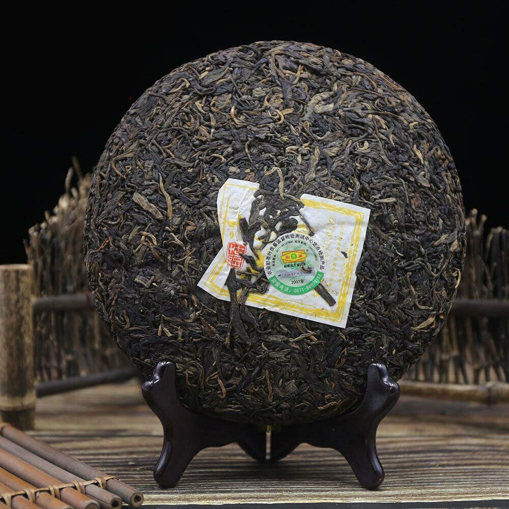 FullChea - 2007 Mengku Muyechun Raw Pu-erh Tea - Pu Erh Tea Loose Leaf - Sheng Puerh From Yunnan - Detox Tea - 14.11oz / 400g