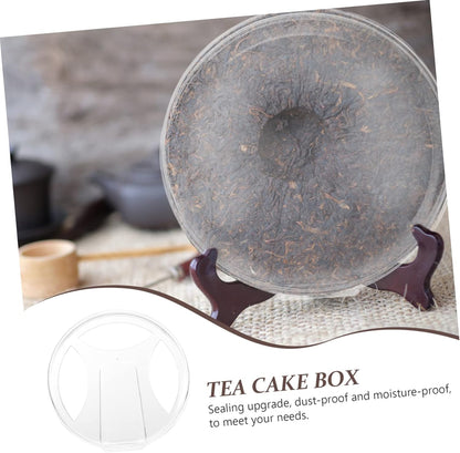 HOMSFOU 1 Set Tea Display Stand Puerh Tea Cake Storage Pu Tea Rustic Cutlery Holder Tea Saucer Storage Holder Bin Organizer Pu Er Tea Cake Shelf Display Rack Bread Packing Box Plastic