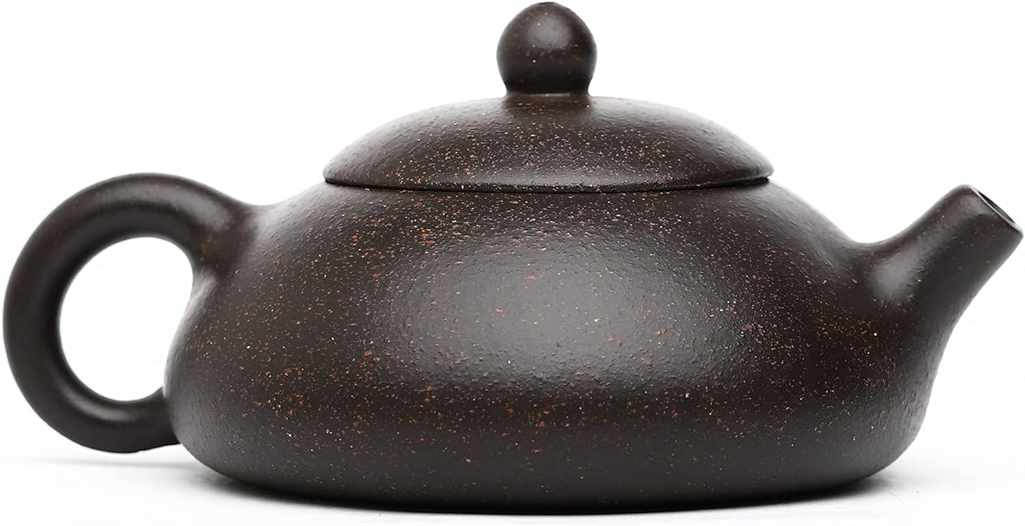 SILINE Zisha Small Teapot 6.2 Oz,Chinese Yixing Clay Tea Pot,Beginner Brew Kong Fu Tea Maker