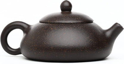 SILINE Zisha Small Teapot 6.2 Oz,Chinese Yixing Clay Tea Pot,Beginner Brew Kong Fu Tea Maker