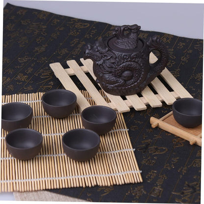 3pcs Dragon Phoenix Purple Clay Teapot Zisha Teapot Tea Kettle Ceramic 510 drip tip water boiling pot vintage tea kettle Clay Tea Pot boiling water pot High capacity office