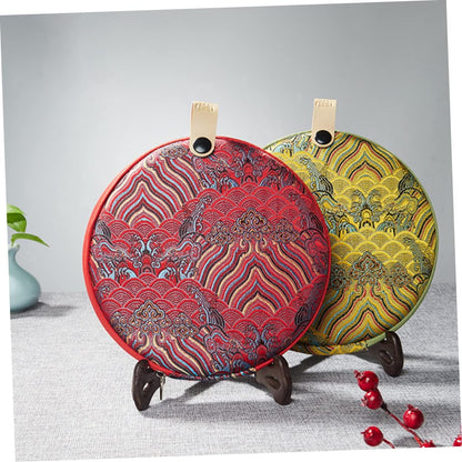 Operitacx Tea Cake Storage Bag Fermented Tea Bag Tea Cake Wrapping Pouch Puerh Storage Bag Storage Organizer Container Travel Storage Bag Brick Tea Container Cloth Travel Bag Portable