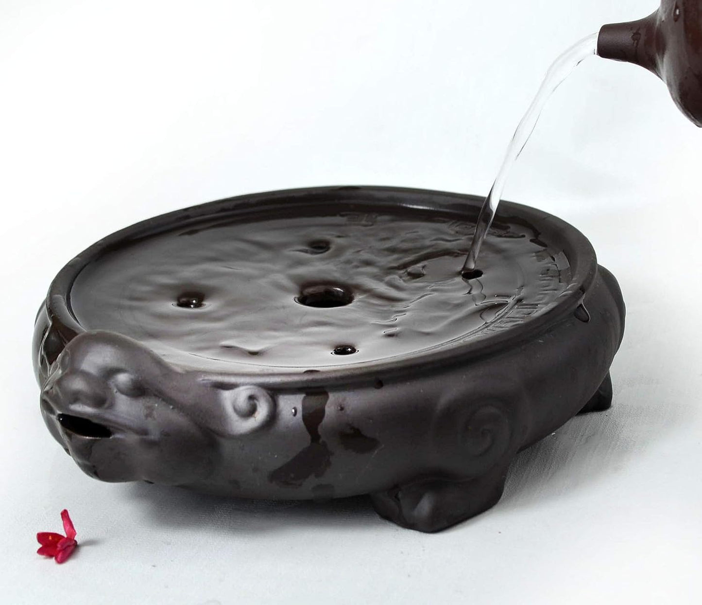 Tea Tray Saucer Mat Zisha Gongfu Tea Pixiu Fortune Feng Shui Decorations Luck