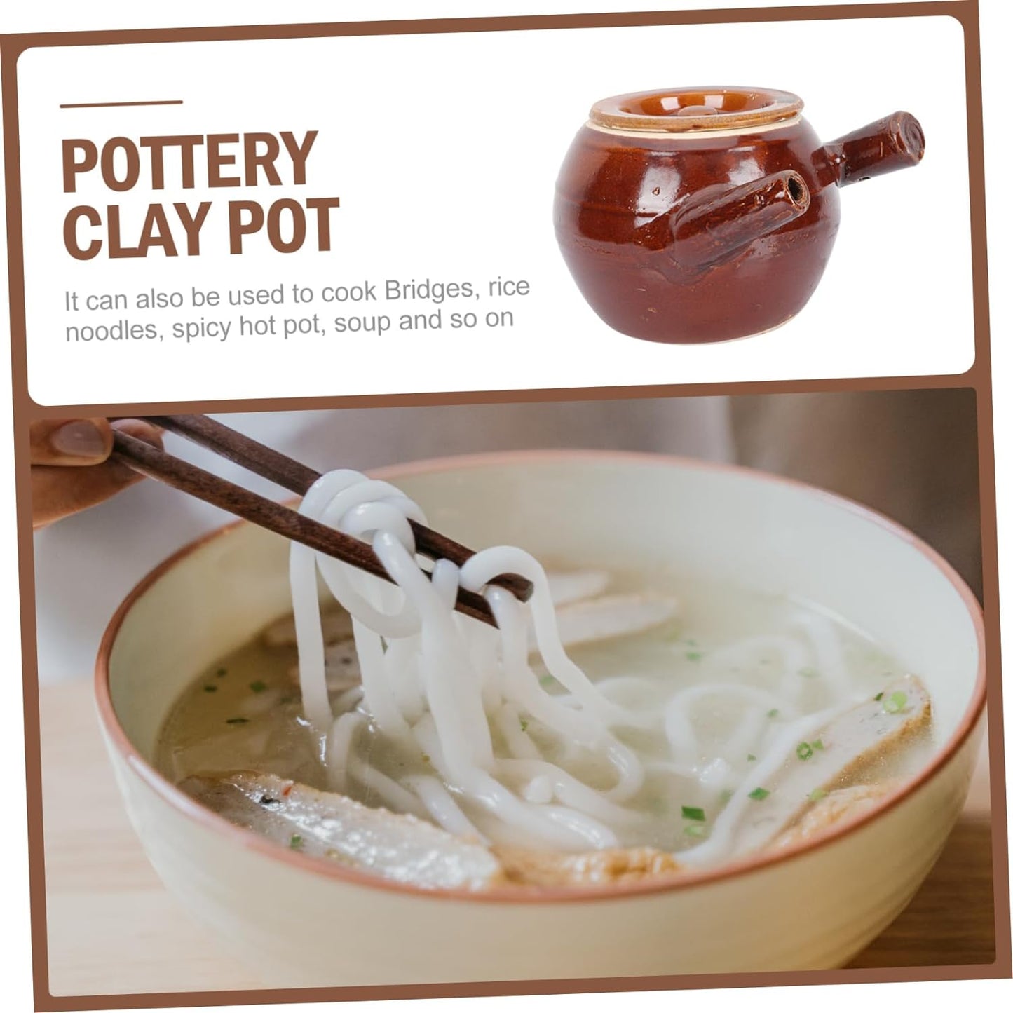 HAKIDZEL Old Fashioned Medicine Pot Ceramic Medicines Pot Japanese Casserole Pot Clay Cooking Pot Korean Dolsot Bowl Pan with Lid Nonstick Pottery Clay Casserole Pearlescent Gas Stove