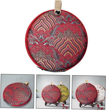 MARMERDO Tea Cake Storage Bag Tea Brick Case Kung Fu Tea Accessories Tea Storage Organizer Storage Organizer Container Tea Holder Tea Cake Container Teahouse Cloth Loose Leaf Travel