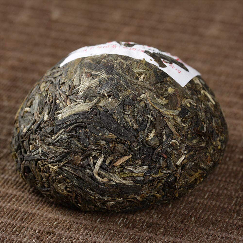 FullChea - 2017 Xiaguan Raw Pu-erh Tea - Sheng Pu Erh Tea Loose Leaf - Box Tea Puerh Gift Packing - Helps Digestion (3.52oz/ 100g)