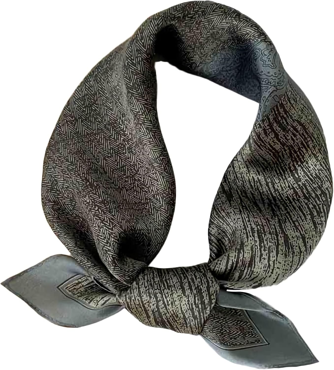 RAN Winter Warm Scarfs Spring and Autumn Lightweight Small Silk Scarf, Women's Silk Decorative Scarf Neckerchiefs, 20.9" x 20.9"