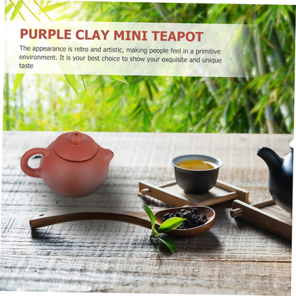 BRIGHTFUFU 1pc Teapot Ceramic Coffee Pot Bedside Water Tea Pitcher Miniature Coffee Pot Porcelain Gongfu Tea Kettle Ceramic Teaware Zisha Clay Pot Beer Ceramics Office Kung Fu Tea Drinks