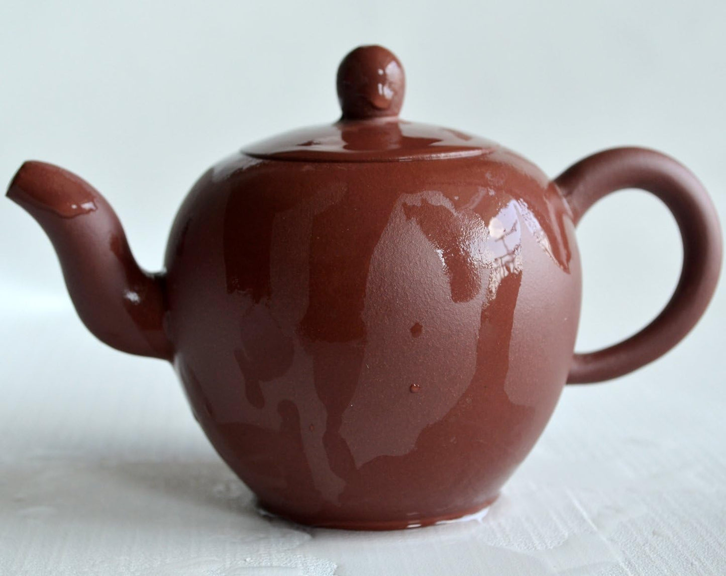 Yixing Teapot 6.8oz Chinese ZiNi Zisha Tea Pots Yellow Meirenjian (Red brown)