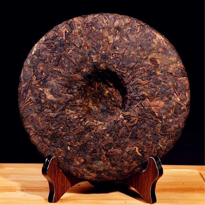 Yan Hou Tang Chinese Puerh Tea Cake Pu-erh Black Tea 357g 10 Years Aged - Ripe Fermented Pu'er Yunnan Puer Tea Compressed