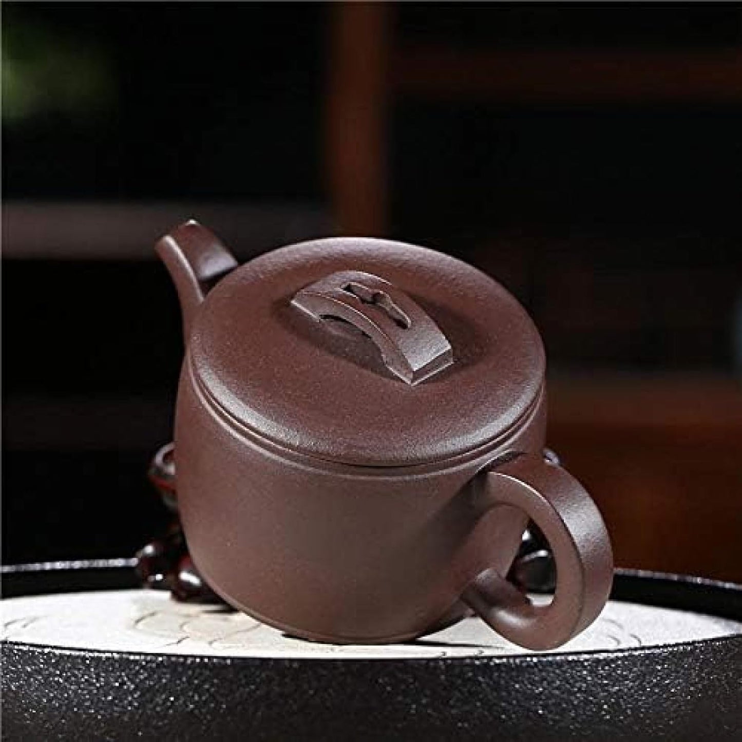 Handmade Zisha Teapot, Purple Clay Teapot Chinese Yixing Teapot Kung Fu Tea Set Busisses Gift