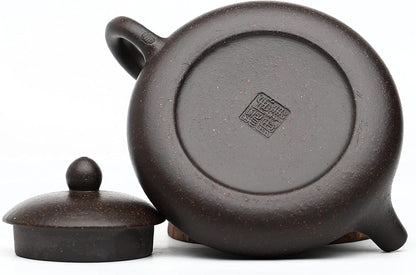 SILINE Zisha Small Teapot 6.2 Oz,Chinese Yixing Clay Tea Pot,Beginner Brew Kong Fu Tea Maker