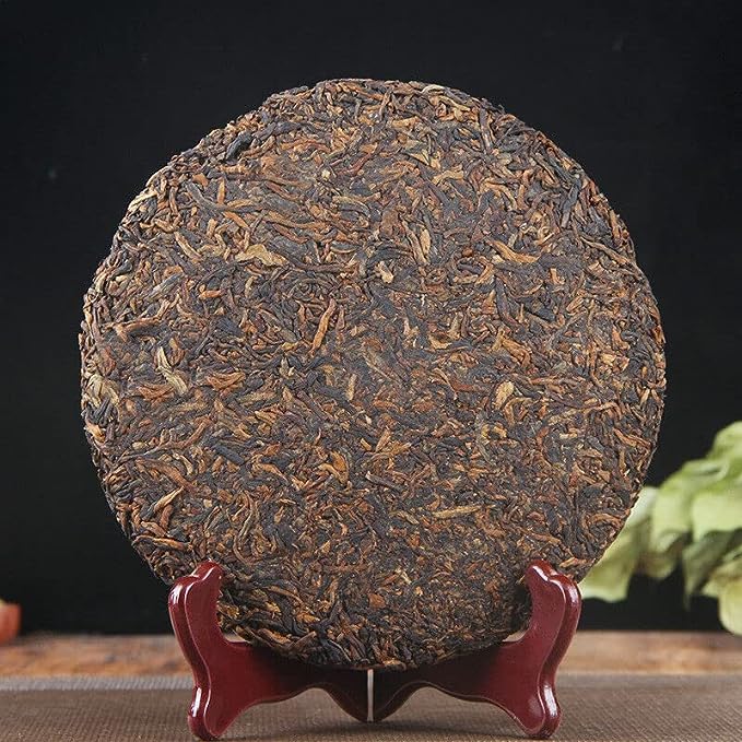 Pure Spring Tea Pu-Erh Ripe Tea Cake Chinese Black Tea Health Care Puer Tea 357g