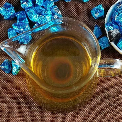 Shen Tea Cream Cha Gao Sheng Resin Puer Raw Chagao Blue Foil Packing Pu-erh (500g)