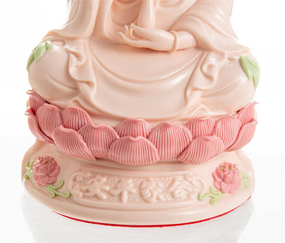 Top Ceramic Guan Yin Statue - Handmade Quan Yin Statues, Kwan Yin Statues, Quan Am Statue, Kuan Yin Statue,Guanyin Statue for Meditation Altar, Female Buddha Statue-Goddess of Mercy and Compassion