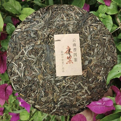 Zhonghong Yin Ma Hei Ancient Tree Pu'er Tea Raw Tea 357g