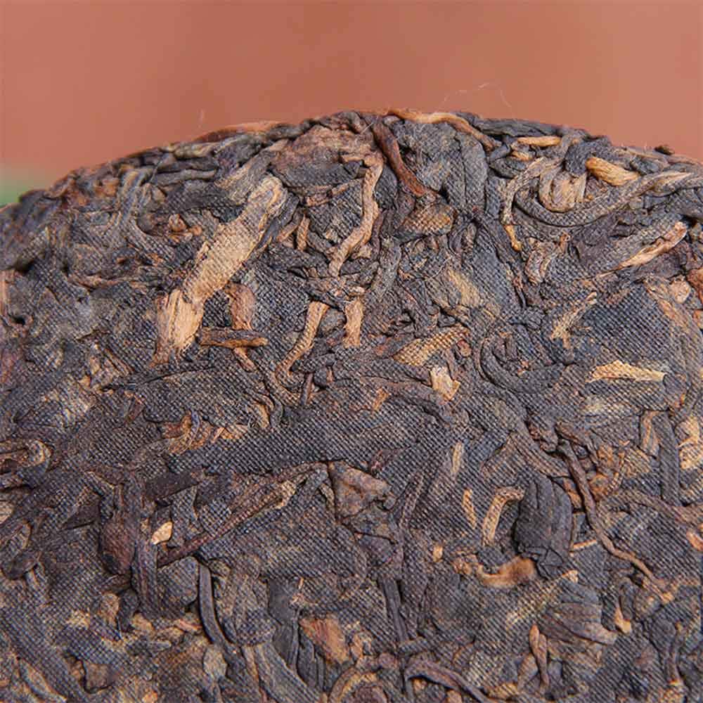 FullChea - 2018 Haiwan 9978 Shu Puerh Tea Brick - Menghai Pu Erh Tea Loose Leaf - Ripe Pu-erh Tea - Reduces Stress - 12.59oz / 357g