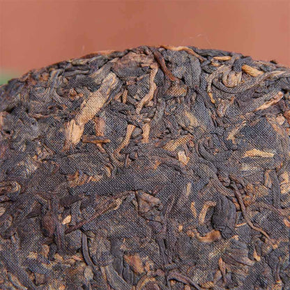 FullChea - 2018 Haiwan 9978 Shu Puerh Tea Brick - Menghai Pu Erh Tea Loose Leaf - Ripe Pu-erh Tea - Reduces Stress - 12.59oz / 357g