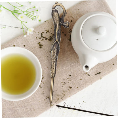 SWOOMEY Pu'er Tea Tea Pry Bread Accessories Kitchen Gadget Tea Cake Cutter Tea Cake Puerh Tea Needle Tea Pick Tool Kung Fu Tea Knives Ice Pick for Breaking Ice Alloy Major