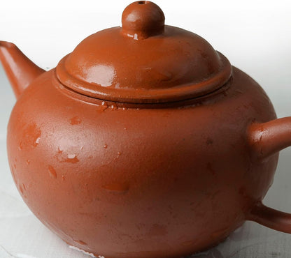 Teapot 200ml/6.8oz Chinese Gongfu Tea Red Zisha Clay Xishi Pots for Loose Tea Shuiping