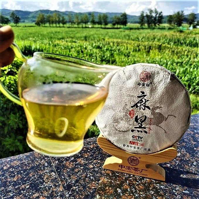 Zhonghong Yin Ma Hei Ancient Tree Pu'er Tea Raw Tea 357g