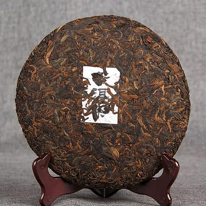 357g Old Tree Chinese Ripe Puerh Tea Cake Iceland Golden Buds Shu Puer Tea