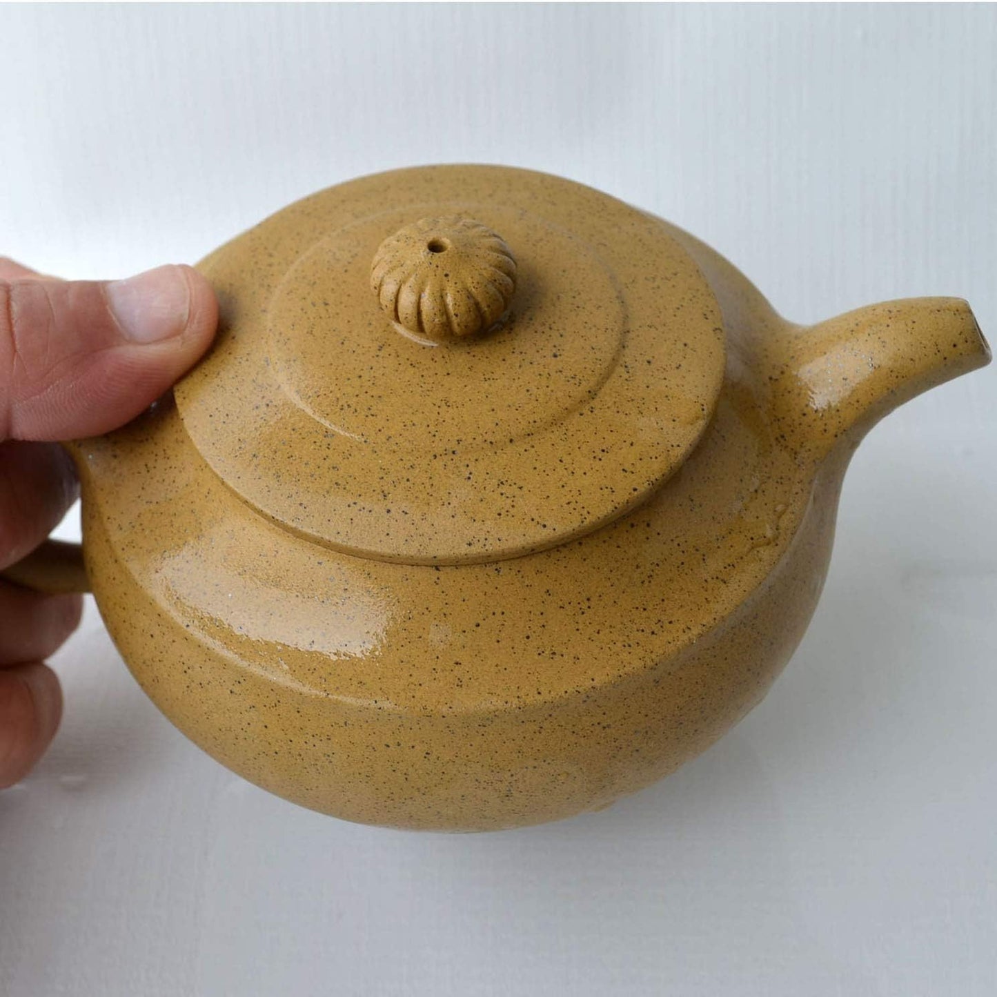 Teapot 11oz Chinese Yixing Pots Yellow Clay Genuine Zisha Handmade Infuser For LooseTea