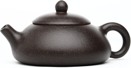 SILINE Zisha Small Teapot 6.2 Oz,Chinese Yixing Clay Tea Pot,Beginner Brew Kong Fu Tea Maker