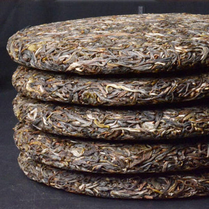 Raw Puer Tea Cake 357g Youngbanzhang Bulang Mountain Aged Trees Sheng Pu-erh Tea