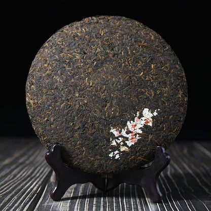 FullChea - 2004 Menghai Shu Puerh Tea - Menghai Pu Erh Tea Loose Leaf - Ripe Pu-erh Aged Black Tea - Calming Tea - 12.59oz / 357g