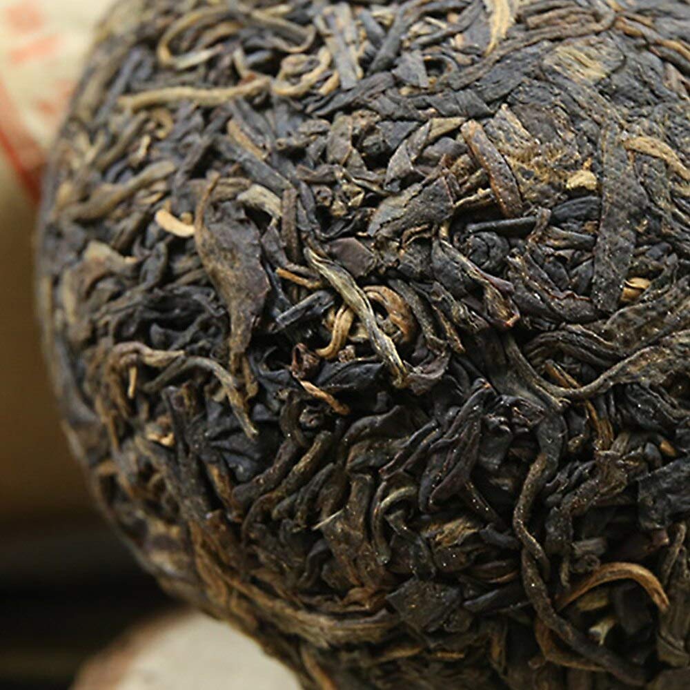 FullChea - 2007 Tulin 868 Raw Pu-erh - Pu Erh Tea Loose Leaf - Sheng Puerh Tuocha From Yunnan - Aid Digestion (10.58oz/ 300g)