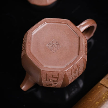 SILINE Zisha Teapot,Chinese Yixing Clay Handmade Teapot 9.8 Oz, Infuse Brew Kung Fu Loose Leaf Tea Maker