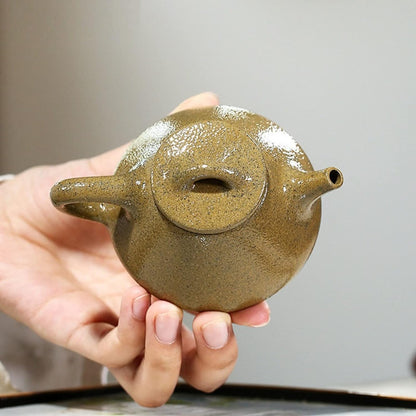 UDRJU Teapots Porcelain 110Ml Yixing Zisha Teapot Vintage Raw Mine Clay Teapot