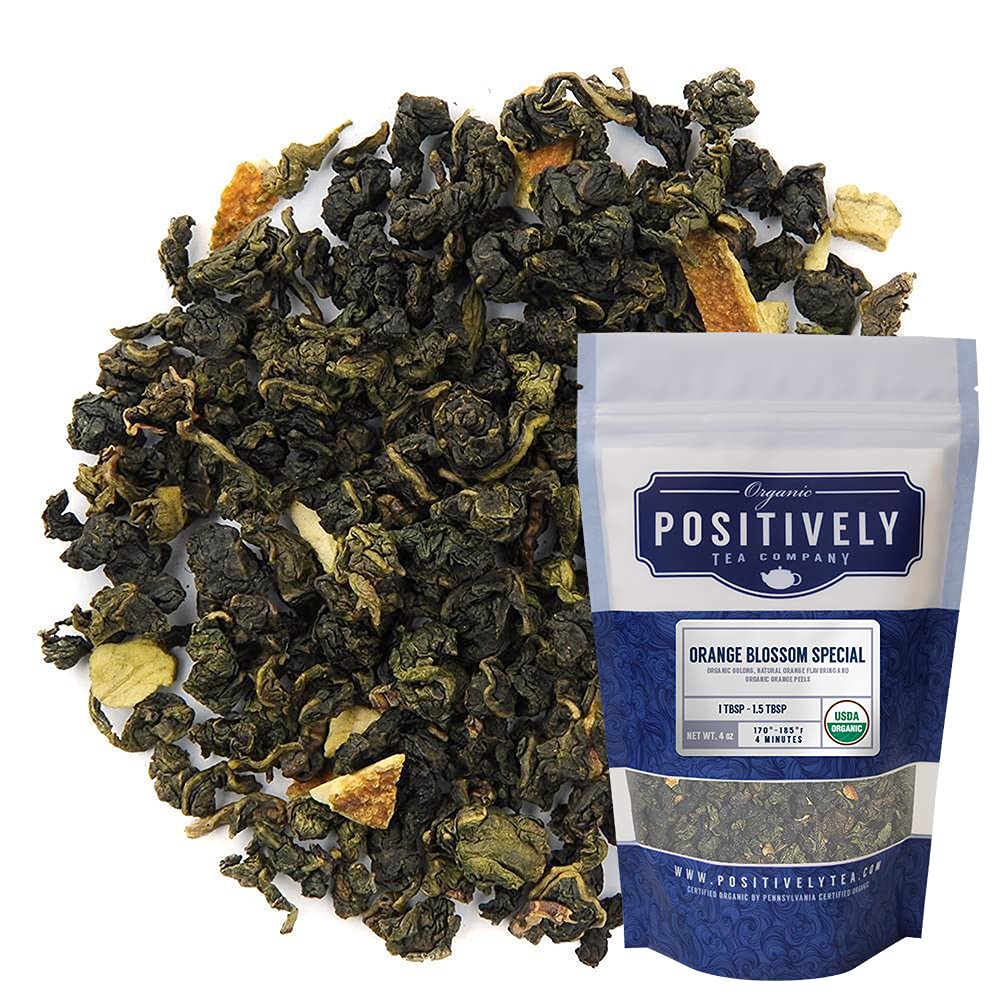 Organic Positively Tea Company, Qilan Wuyuan Oolong Tea, Loose Leaf, 16 Ounce