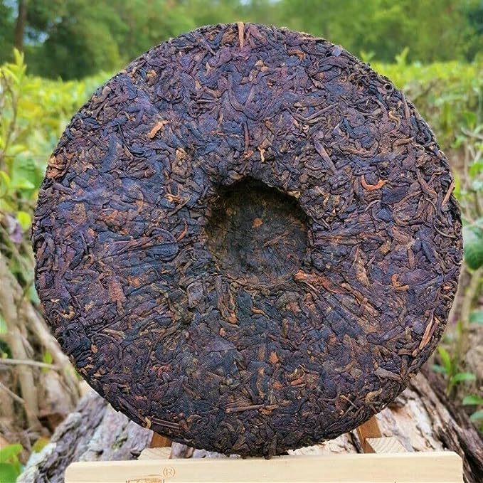 Organic Laobanzhang Cooked Pu'er Cake Black Tea Natural Old Tree Tea 357g