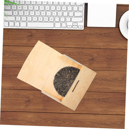 tea cake box compressed puerh tea storage gift containers tea display loose tea container tea chest tea leaf case puerh tea cake holder chinese decor tea bag desktop wooden