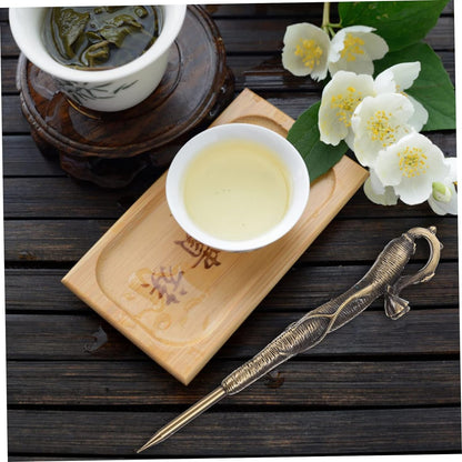 SWOOMEY Pu'er Tea Tea Pry Bread Accessories Kitchen Gadget Tea Cake Cutter Tea Cake Puerh Tea Needle Tea Pick Tool Kung Fu Tea Knives Ice Pick for Breaking Ice Alloy Major