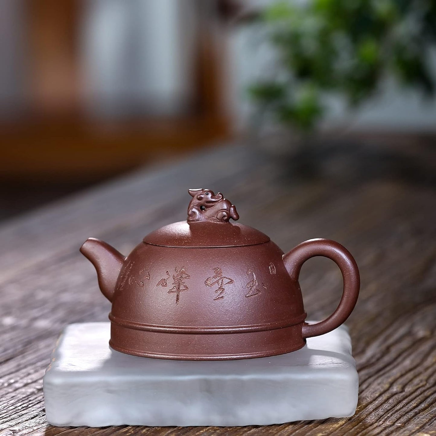 SILINE Fine Zisha Teapot 8.5oz,Chinese Genuine Yixing Clay Tea Pot with Filter, Brew Loose Leaf Hot Tea