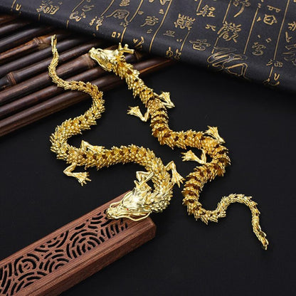 13.8 Inch Chinese Feng Shui Dragon Statue Sculpture Figurines Feng Shui Decor Home Office Desktop Decoration Good Lucky Gifts