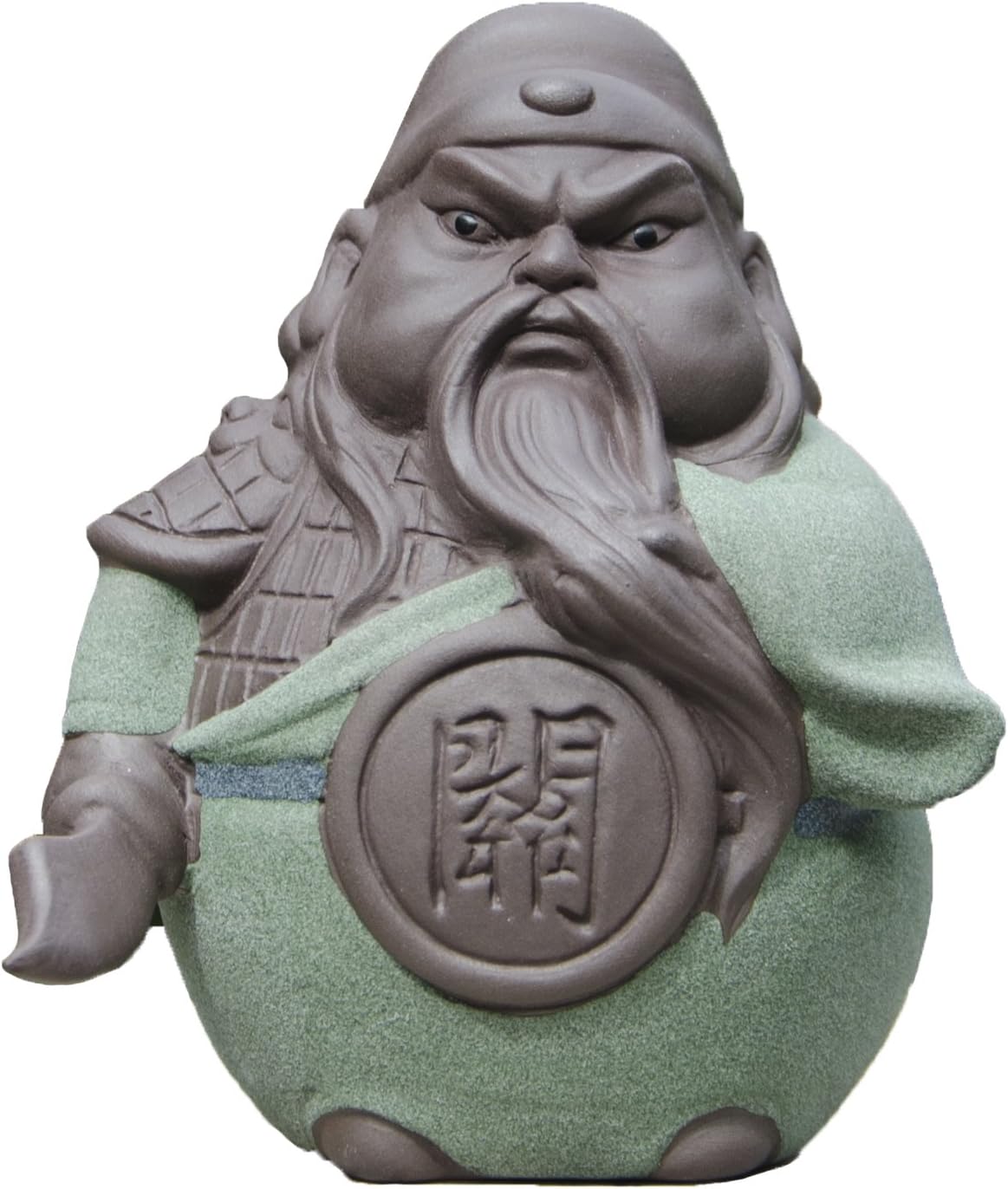 Hoobar Handmade Zisha Tea Pet Ceramic 5 Heros Design Style of the Romance of the Three Kingdoms, Decoration for Kungfu Teaset and Tea Tray A Great Gift (Zhao yun)