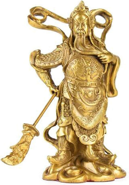 ONDIAN CHUNCIN - Guan Gong Guan Yu Statue Guanyu Figurine Guardian God Guandi Temple God Statues Feng Shui Decoration Wealth Fortune Buddah Statute Feng Shui Decor