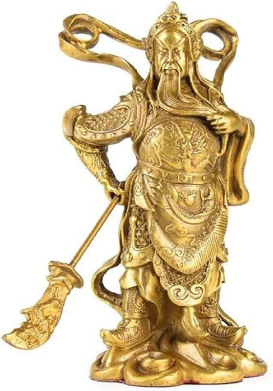 ONDIAN CHUNCIN - Guan Gong Guan Yu Statue Guanyu Figurine Guardian God Guandi Temple God Statues Feng Shui Decoration Wealth Fortune Buddah Statute Feng Shui Decor