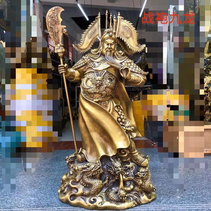 ZHONNA Guan Gong The God of Wealth Bronze Statue of Guan Yu The Chinese god of war attracts Wealth and feng Shui Gifts