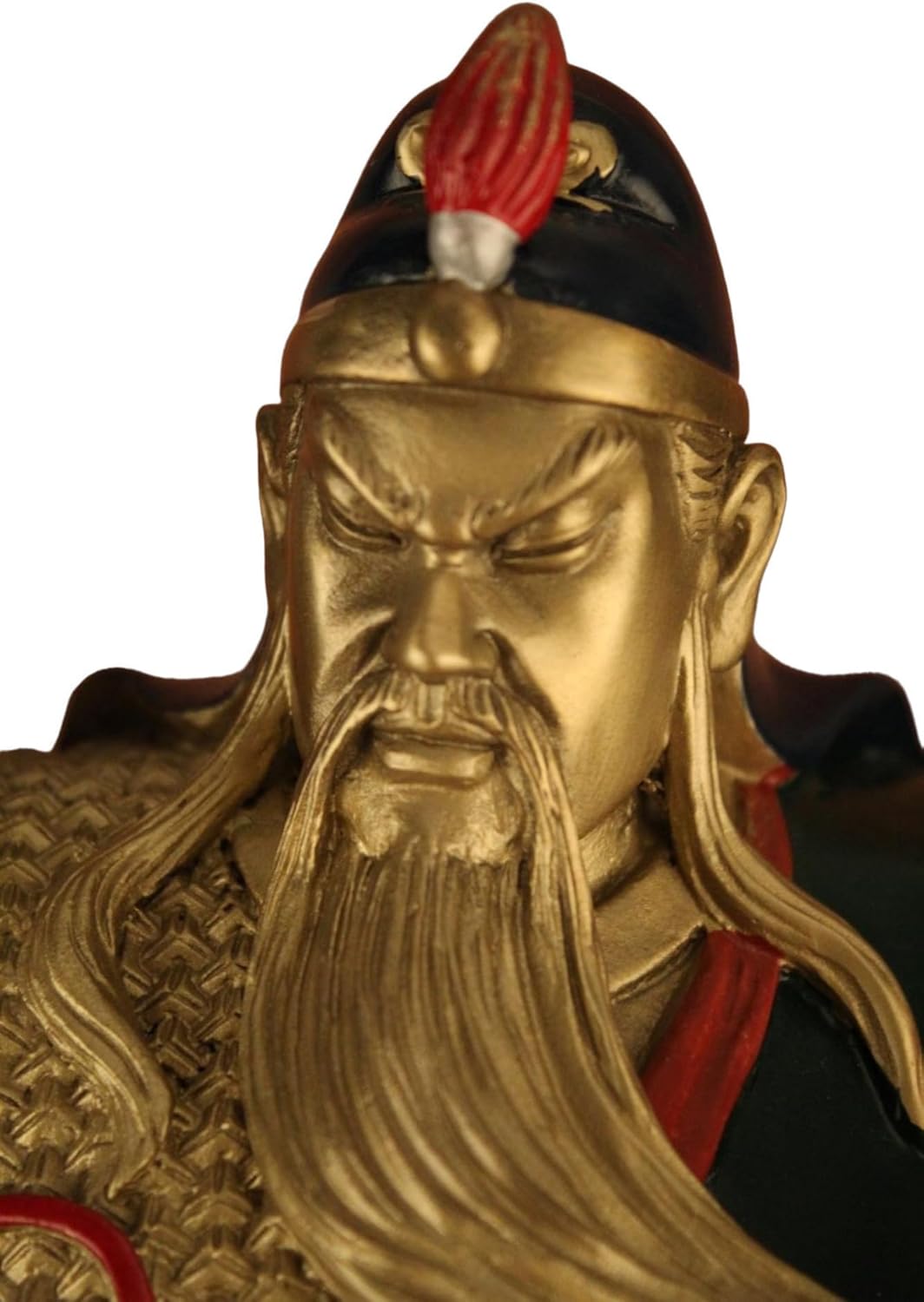 Pure Copper Guan Yu Statues - God of Wealth and Fortune, Feng Shui Gifts, Guan Gong Sculpture, Kwan Kung Figurines