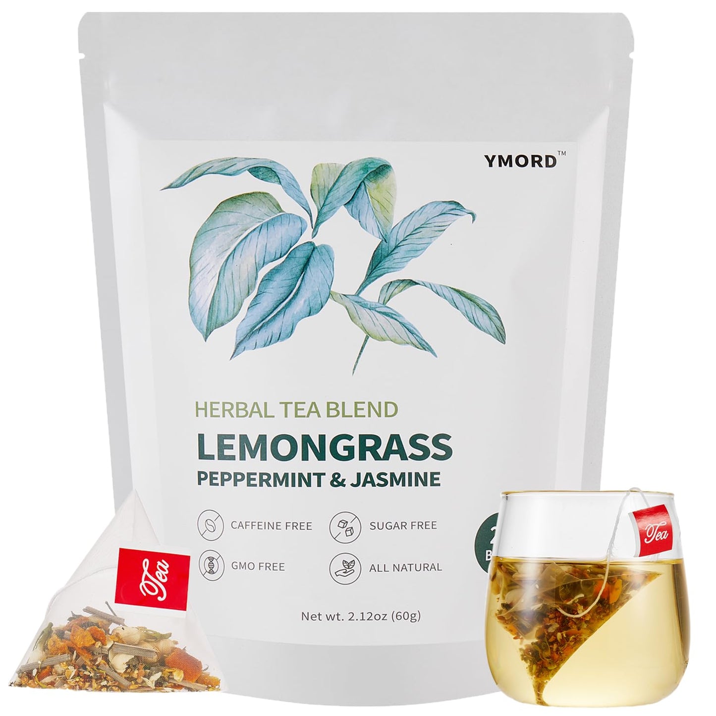 YMORD Chrysanthemum Cassia Seed Tea - Liver Cleanse Detox & Repair Tea with Burdock Root, Osmanthus, Goji Berries - Natural Healthy Herbal Tea Bags - 20 Count - Vegan, Sugar Free & Caffeine Free