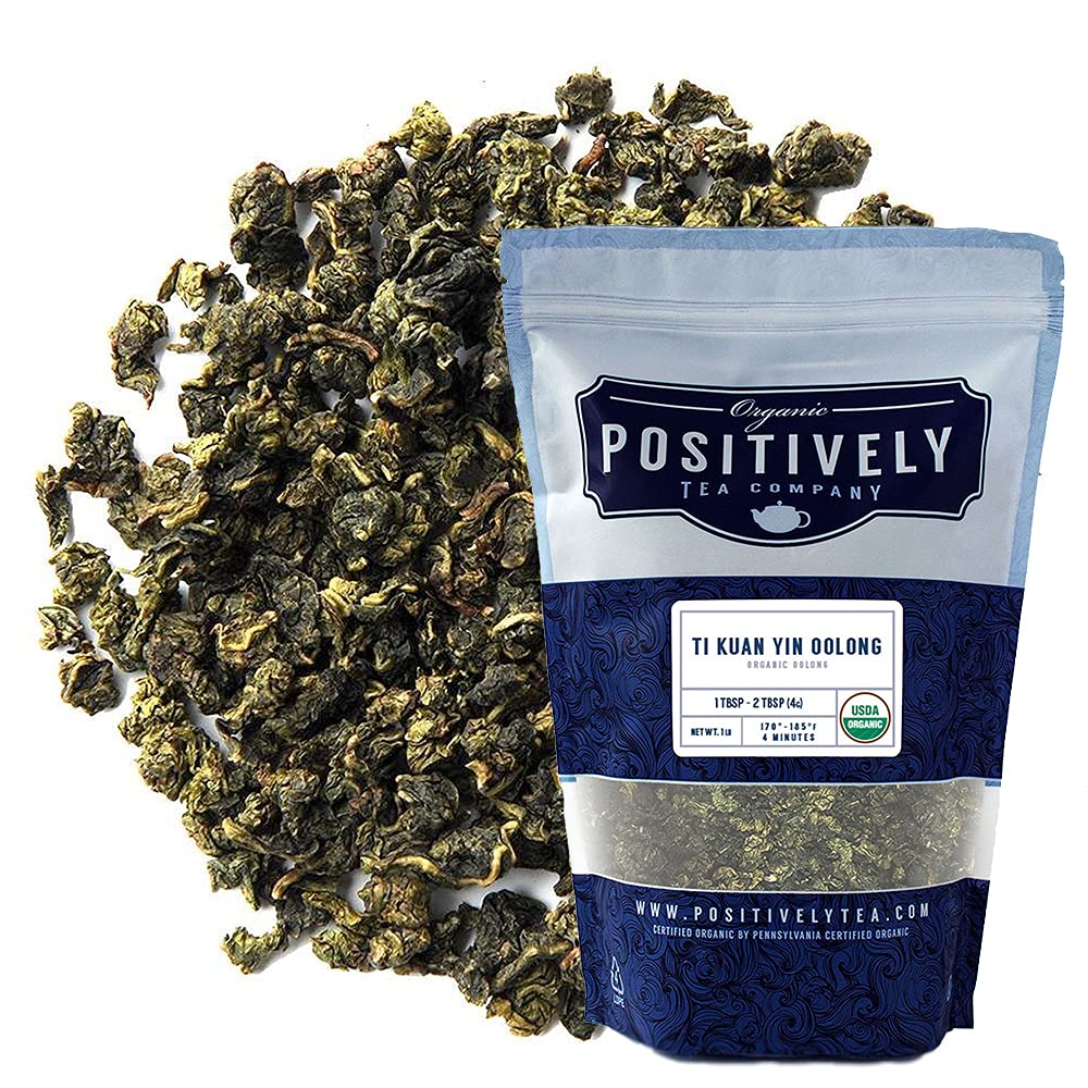 Organic Positively Tea Company, Qilan Wuyuan Oolong Tea, Loose Leaf, 16 Ounce